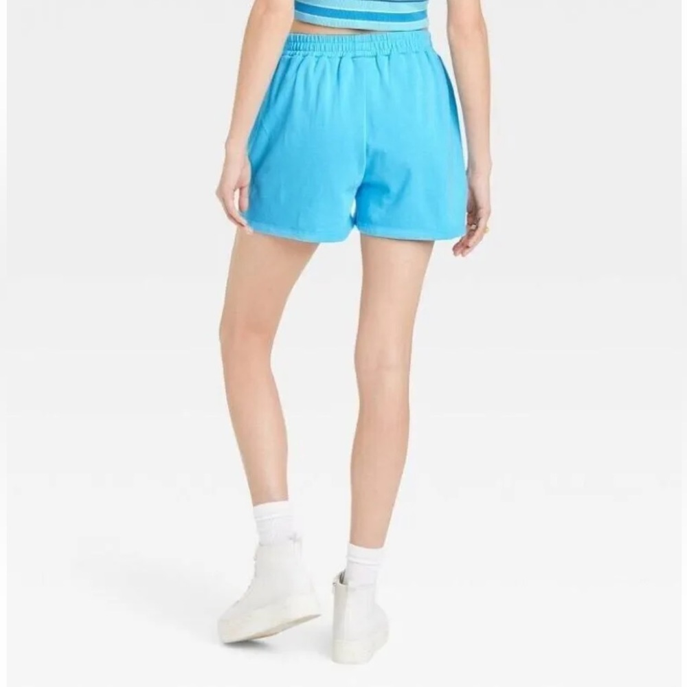 Nickelodeon Blue’s Clues Patch Light Blue Junior’s Sweat Shorts NWT - Picture 4 of 6